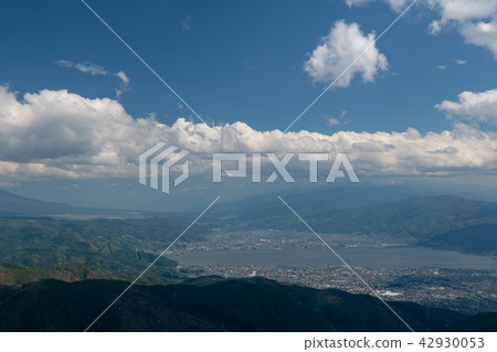 High Bocchi Plateau from Suwa Lake (Nagano Prefecture) High Bocchi Plateau from Suwa Lake (Nagano Prefecture) 42930053