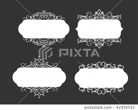 Vector illustration of old style label 42930583