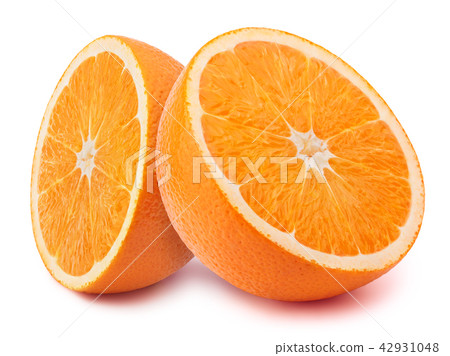 Halfs of orange isolated 42931048