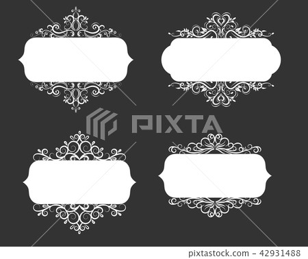 Vector illustration of old style label 42931488