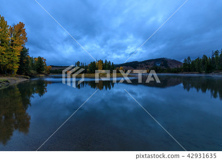 Teton Sunrise Autumn Reflection Teton Sunrise Autumn Reflection 42931635