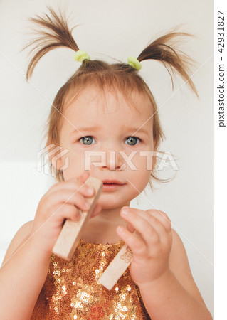portrait of a little girl with tails portrait of a little girl with tails 42931827