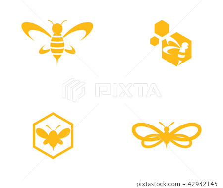 Bee Logo Template vector icon 42932145