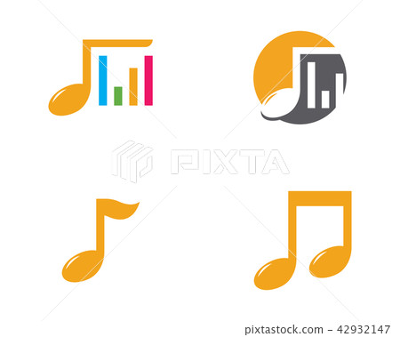 Music note Icon Vector illustration 42932147