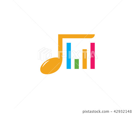 Music note Icon Vector illustration 42932148