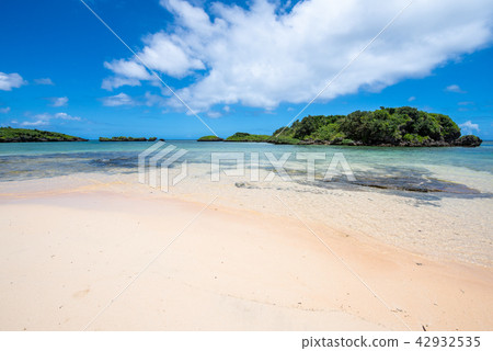 Iriomote Island star sand beach 42932535