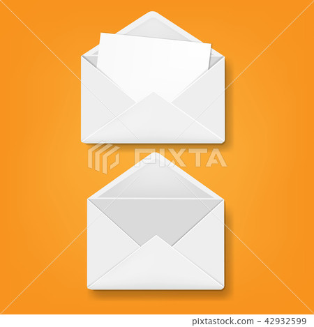 Envelope Collection Orange Background 42932599