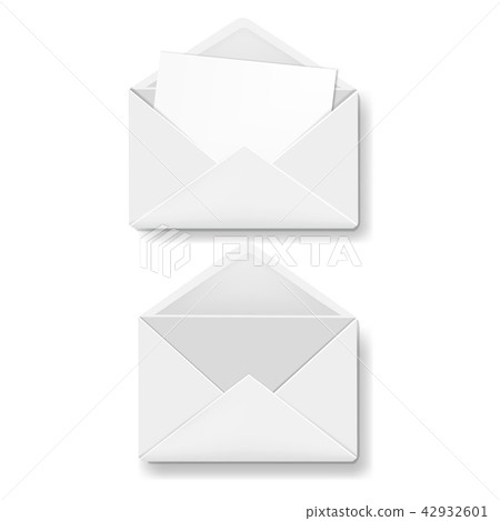 Envelope Collection White Background 42932601