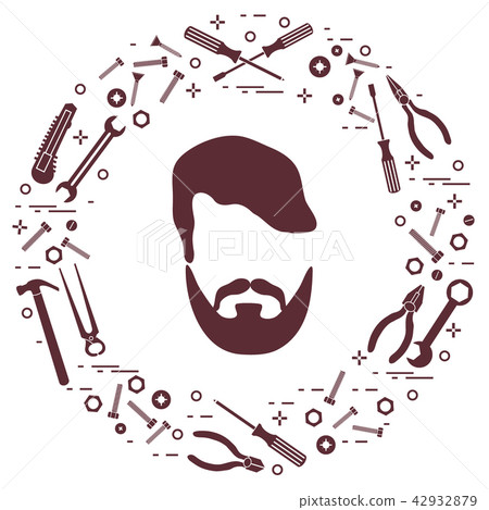 Male and different tools for building, 42932879
