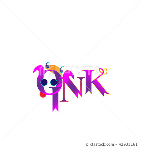 The inscription oink, lettering vector The inscription oink, lettering vector 42933161