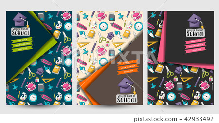 Back to school set of flyers. Brochure template. Back to school set of flyers. Brochure template. 42933492