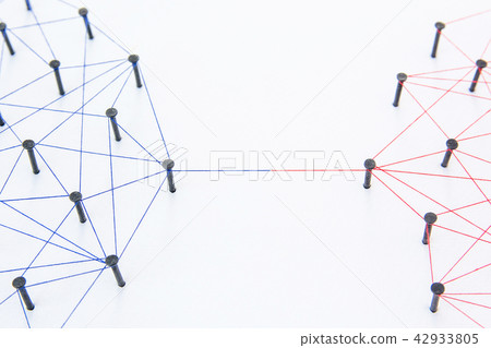 Connecting networks - two network connected Connecting networks - two network connected 42933805