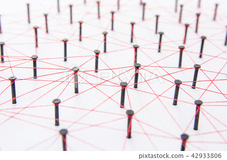 Connecting networks concept - network connected Connecting networks concept - network connected 42933806