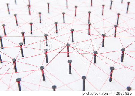 Connecting networks concept - network connected Connecting networks concept - network connected 42933820