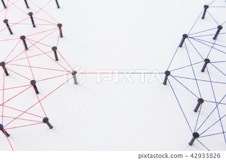 Connecting networks - two network connected Connecting networks - two network connected 42933826