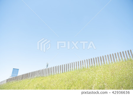 Hill and sky background 42936636