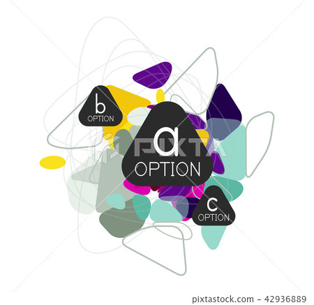 Geometric triangle infographics Geometric triangle infographics 42936889