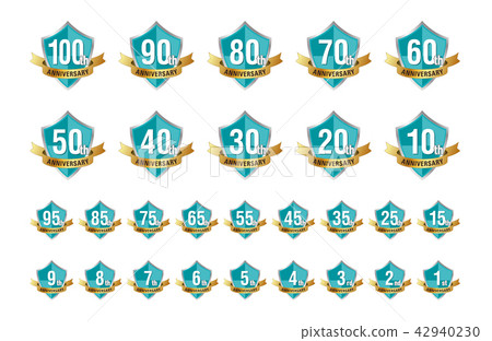 Anniversary Mark Shield Design - Green 42940230