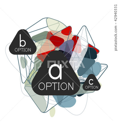 Geometric triangle infographics Geometric triangle infographics 42940331