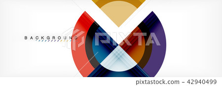 Vector circular geometric abstract background 42940499