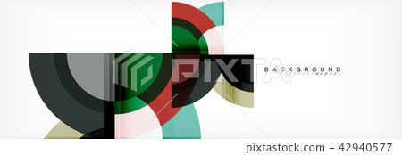 Vector circular geometric abstract background 42940577