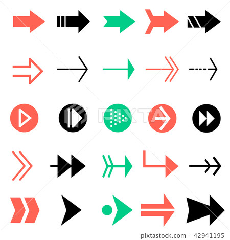 Simple arrow icon - Stock Illustration [42941195] - PIXTA