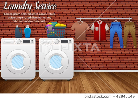 Laundry service design with washing machines and d Laundry service design with washing machines and d 42943149