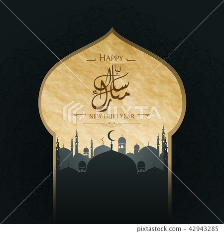 Happy New Hijri year islamic background Happy New Hijri year islamic background 42943285