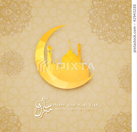 Happy New Hijri year islamic background 42943288