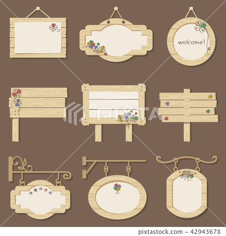 Colorful Clover Signs Set 42943678