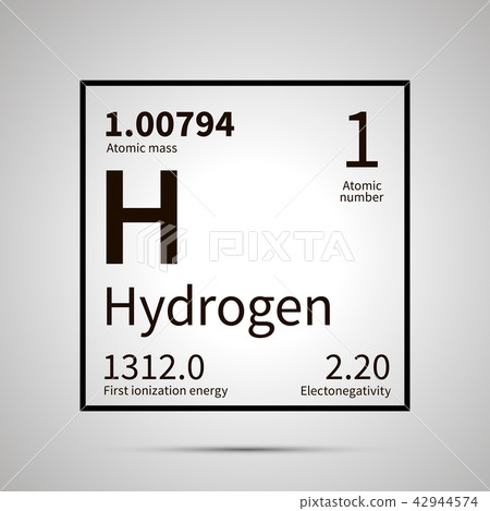 Hydrogen chemical element icon Hydrogen chemical element icon 42944574