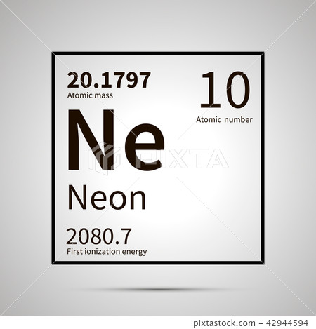 Neon chemical element icon 42944594