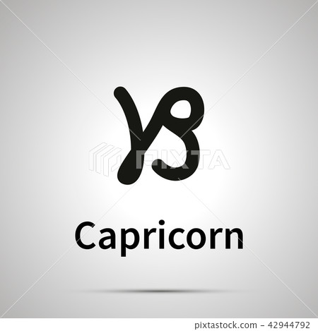 Capricorn astronomical sign, simple icon Capricorn astronomical sign, simple icon 42944792