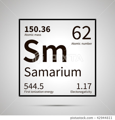 Samarium chemical element icon 42944811