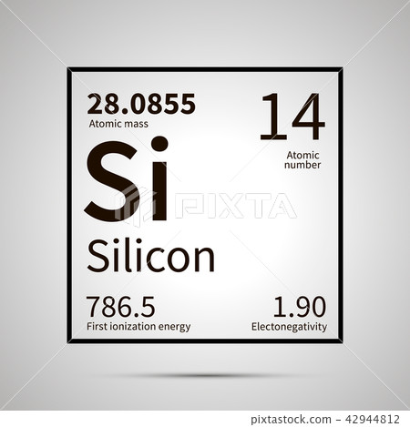Silicon chemical element icon 42944812