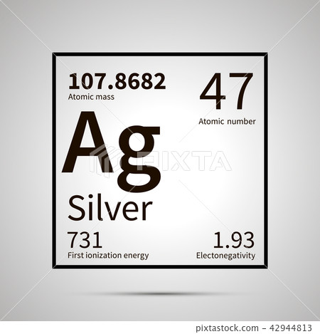 Silver chemical element icon Silver chemical element icon 42944813