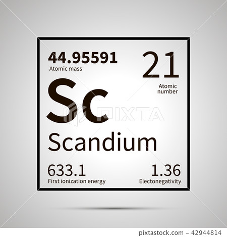 Scandium chemical element icon 42944814