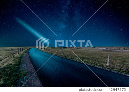 Perseid Meteor Shower and the Milky Way,  42947273