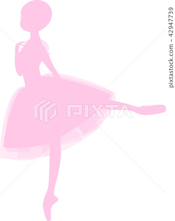 Ballerina Silhouette, Ballet Girl, Ballet Dance - Pink Ballerina