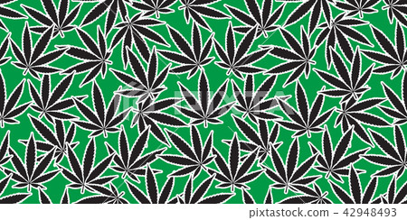 Weed Marijuana seamless pattern vector cannabis 42948493