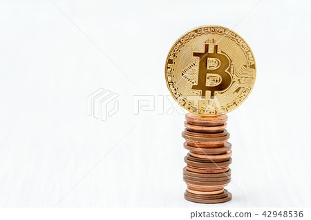 Cryptocurrency exchange rate concept.Copy-space. Cryptocurrency exchange rate concept.Copy-space. 42948536