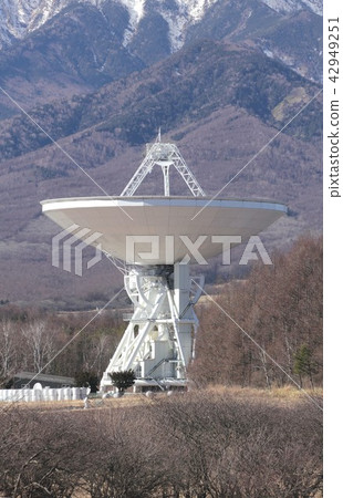 Parabola Antenna for Space Radio Observation installed at Nobeyama Plateau in Nagasaki village, Nagano Prefecture at the foot of Yatsugatake Mountain 42949251