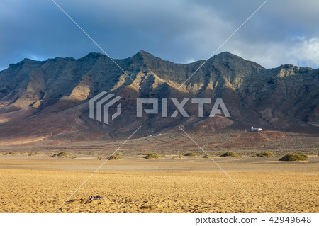 Scenic view of mountains range in Fuerteventura 42949648