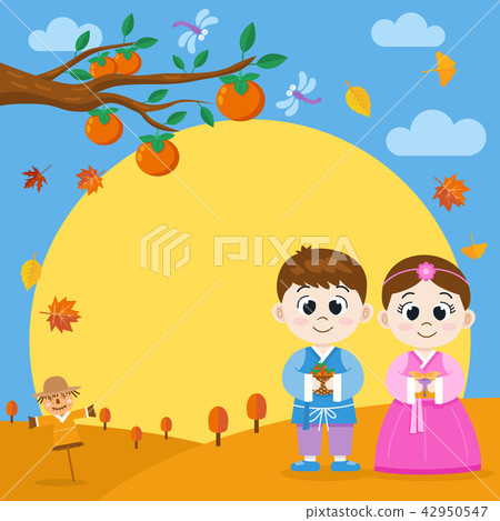 Chuseok, Korean Mid autumn festival banner Chuseok, Korean Mid autumn festival banner 42950547