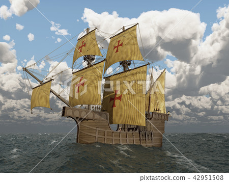 Portuguese caravel of the fifteenth century 42951508