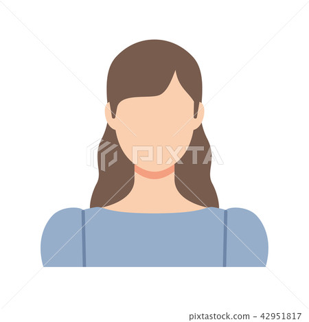 Female wave in everyday clothes Shoulder to top 42951817