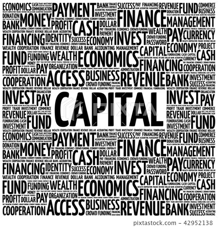 CAPITAL word cloud collage CAPITAL word cloud collage 42952138