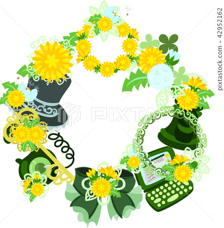 Lease made of various dandelions in dandelion 42952162