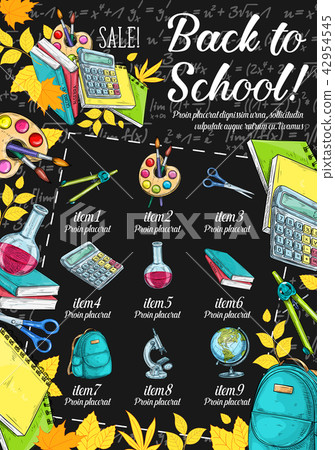 Back to school special offer banner, sale design Back to school special offer banner, sale design 42954545