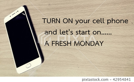 quote with mobile phone  42954841